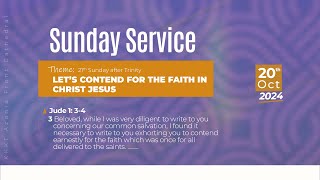 LIVE ▶ SUNDAY SERVICE  OCTOBER 20 2024 [upl. by Anairuy700]