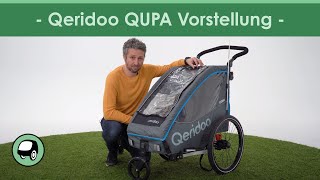 Qeridoo QUPA Kinderfahrradanhänger Vorstellung amp Übersicht [upl. by Koziara802]