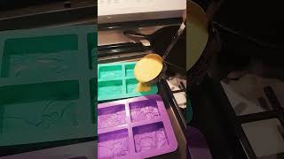 Putting our bar soap shampoo into molds [upl. by Nalyac]