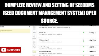 SeedDMS Complete Review and Its Setting [upl. by Caleb444]