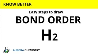 BOND ORDER of HYDROGEN molecule  Bond order of H2 [upl. by Leodora]