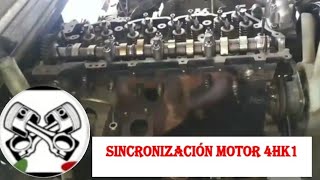 Sincronización motor 4HK1 Isuzu 400 [upl. by Ardried556]