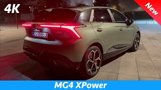 New MG4 XPower Night Visual Review Exterior  Interior [upl. by Reffinej]