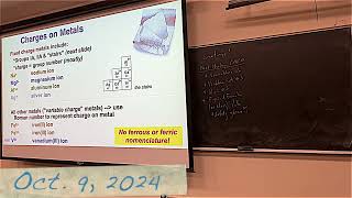 100924 Chemistry 221 Video Lecture [upl. by Waldos]