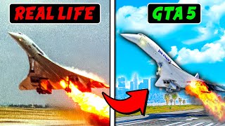 Recreating Real Life AIRPLANE CRASHES in GTA 5 Movie [upl. by Sabu423]