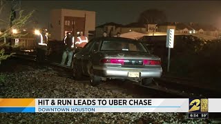 Man sideswipes Uber driver police say [upl. by Nimaynib]