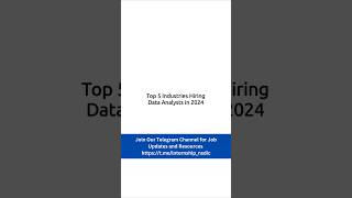 Top 5 Industries Hiring Data Analysts in 2024 dataanalysis datascience excel [upl. by Enelkcaj]