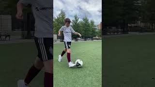 A SUPER INSANE football skill to learn youtubeshorts football viralshorts trending motivation [upl. by Durston398]