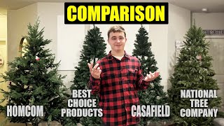 Comparing Christmas Trees  Homcom Casafield National Tree amp Best Choice [upl. by Reham]