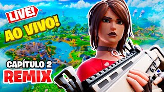 🔴 AO VIVO 🔴 RUSHANDO NO CAPÍTULO 2 REMIX NOSTALGIA  FORTNITE [upl. by Zul]