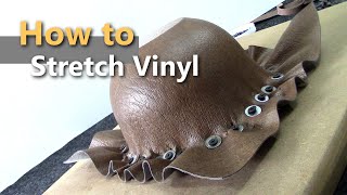 How to stretch vinyl on bulky shapes  Car Upholstery [upl. by Patnode]