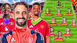 Picking Ruben Amorims FIRST Manchester United XI [upl. by Odlanyer321]