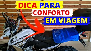 ALMOFADA DE ÁGUA PARA CONFORTO AO VIAJAR DE MOTO  DICA DE BAIXO CUSTO [upl. by Macmullin]