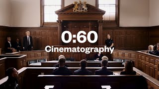 60 Second Cinematography  Wide shots in a Courtroom [upl. by Lehcsreh]