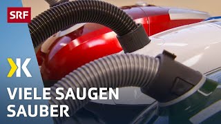 Staubsauger im Test Saubere Böden trotz weniger Leistung  2016  Kassensturz  SRF [upl. by Lennahs]