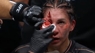 UFC 306 results Norma Dumont outpoints bloodied Irene Aldana for decision win [upl. by Aidualc]