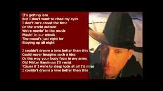 John Michael Montgomery  I Couldnt Dream   lyrics 1998 [upl. by Ecniv926]