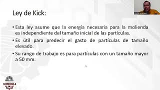 Preparación de Minerales  U4 Leyes de Rittinger Kick y de Bond  Tecnológico de Sombrerete [upl. by Sharpe]