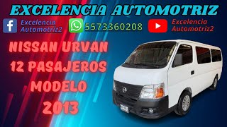 Nissan Urvan 12 pasajeros Modelo 2013 En Venta [upl. by Jelsma358]