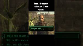 Fallout New Vegas characters good or evil Trent Bascom [upl. by Etnud]