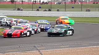 BTCC 2022 Silverstone National  Ginetta Junior race First lap through the Luffield complex [upl. by Sonitnatsok958]