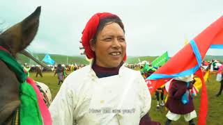 Gangri Tsathang གངས་རི་རྩྭ་ཐང་། Lithang Horse Race [upl. by Yelac]