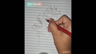 Drawing of Ken Kaneki subscibe like comment drawing [upl. by Anertal]