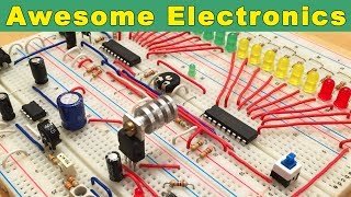 10 Cool Electronic Projects on Breadboard [upl. by Elleret]