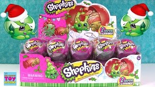 Shopkins Christmas Ornaments 2016 New Characters Blind Bag Toy Review  PSToyReviews [upl. by Weywadt]