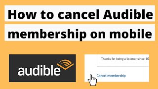 How to Cancel Audible Membership from Mobile and Desktop [upl. by Philbo]