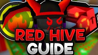 UPDATED Red Hive GUIDE 2024  Bee Swarm Simulator [upl. by Duffy359]