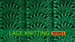 Fan Flare Stitch  Lace Knitting Pattern 6 [upl. by Nnalatsyrc]