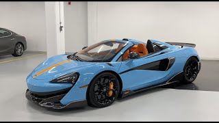 2020 McLaren 600LT Spider  Revs  Walkaround 4k [upl. by Olympium]