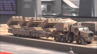 new Jobaria Defense System MCL Multiple Cradle 107122mm Rocket Launcher at IDEX 2013 [upl. by Rodrigo439]