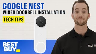 How to Install the Google Nest Wired Doorbell  Tech Tips from Best Buy [upl. by Aissac]