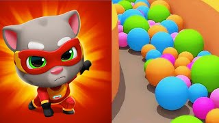 Talking Tom Hero Dash VS Sand Balls Discover all the heroes All Bosses BIG UPDATE Hard Levels Tikto [upl. by Eric]