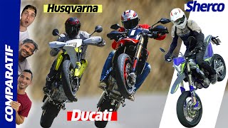 COMPARO15  Ducati 698 Mono Sherco 500 SMF Husqvarna 701 [upl. by Sink777]