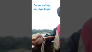 Canoe sailing on Llyn Tegid [upl. by Bartolomeo]