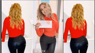 Carol Vorderman Leather Trousers HD Video [upl. by Stanway103]