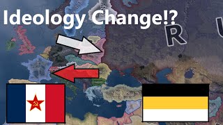 Communist france and monarchist ressia Hoi4 Timelapse [upl. by Ennaihs]