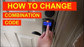 HOW TO CHANGE SCHLAGE KEYLESS DOOR LOCK COMBINATION CODE SCHLAGE FE575 [upl. by Butcher]