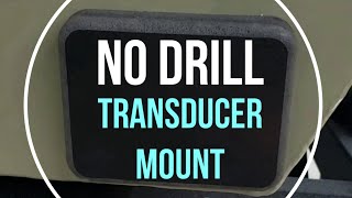 Transom Transducer Mount without drilling into hull [upl. by Shaw166]