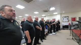 Caerphilly Male Voice Choir  In Rehearsal 3  Bendigedig amp The Rhythm of Life [upl. by Nerat]