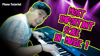 How to play Major scale in Piano  Easy 2 Music  Music Synthesizer beginners lesson [upl. by Oivat482]