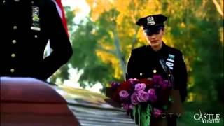 Castle  Montgomerys FuneralBeckett Gets ShotSeason 3 FinaleFinal Scenes HD [upl. by Lamson44]