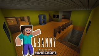 GRANNY CHAPTER 2 IN MINECRAFT GAMEPLAY [upl. by Yadsnil]