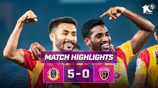 Match Highlights  East Bengal FC 50 NorthEast United FC  MW 8  ISL 202324 [upl. by Yule]