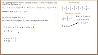 Probabilidad Dado trucado [upl. by Ashby40]