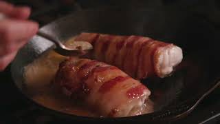 how to prepare a pancetta wrapped monkfish [upl. by Niak]