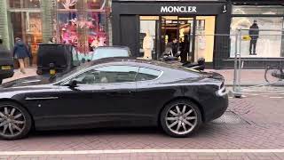 Aston Martin in the PC Hooftstraat in Amster [upl. by Barvick922]